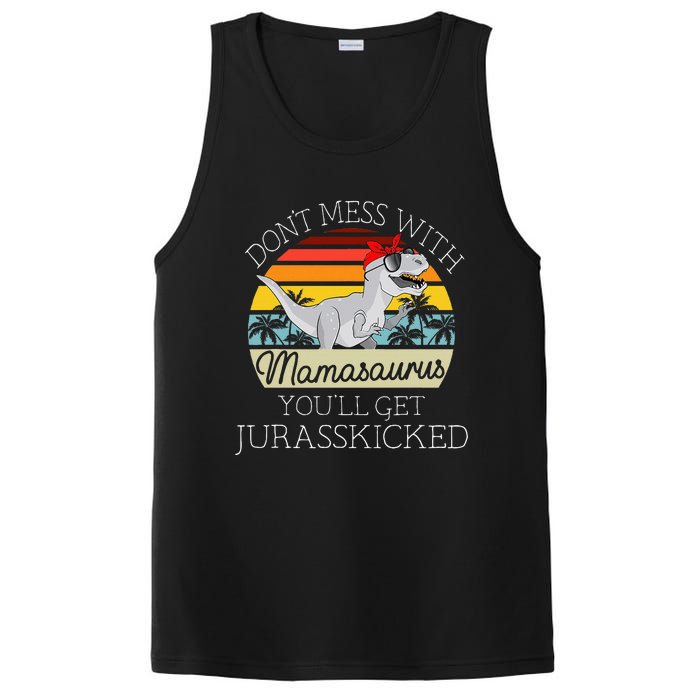 Dont Mess With Mamasaurus Youll Get Jurasskicked PosiCharge Competitor Tank