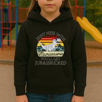 Dont Mess With Mamasaurus Youll Get Jurasskicked Kids Hoodie