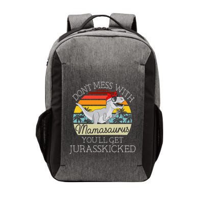 Dont Mess With Mamasaurus Youll Get Jurasskicked Vector Backpack