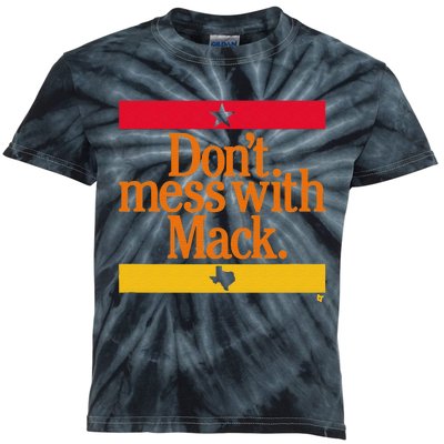 Don't Mess With Mattress Mack Houston Baseball Kids Tie-Dye T-Shirt