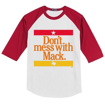 Don't Mess With Mattress Mack Houston Baseball Kids Colorblock Raglan Jersey