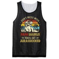 Dont Mess With Papasaurus Youll Get Jurasskicked Mesh Reversible Basketball Jersey Tank