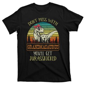 Dont Mess With Grandmasaurus Youll Get Jurasskicked T-Shirt