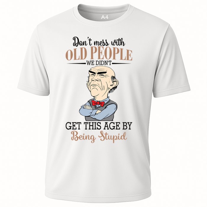 Don't Mess With Old People Old Man Cooling Performance Crew T-Shirt
