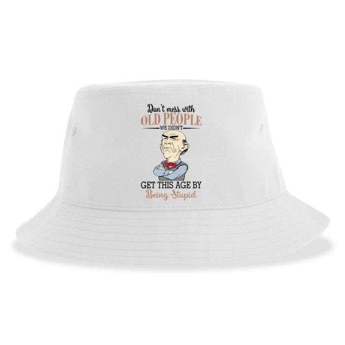 Don't Mess With Old People Old Man Sustainable Bucket Hat
