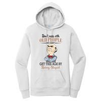 Don't Mess With Old People Old Man Women's Pullover Hoodie