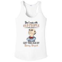 Don't Mess With Old People Old Man Ladies PosiCharge Competitor Racerback Tank