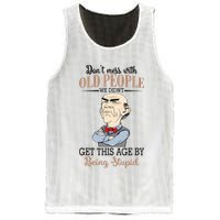 Don't Mess With Old People Old Man Mesh Reversible Basketball Jersey Tank