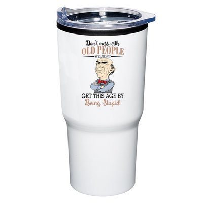 Don't Mess With Old People Old Man Tumbler