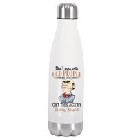 Don't Mess With Old People Old Man Stainless Steel Insulated Water Bottle