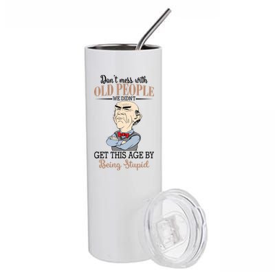 Don't Mess With Old People Old Man Stainless Steel Tumbler