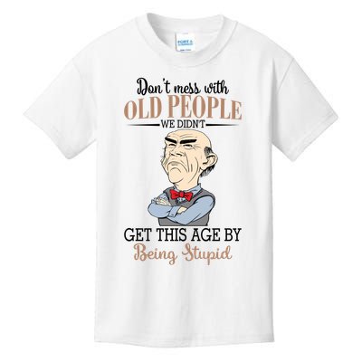 Don't Mess With Old People Old Man Kids T-Shirt