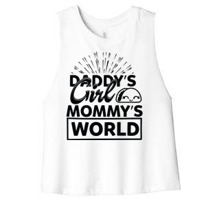 Daddy's Mommy's World Women's Racerback Cropped Tank