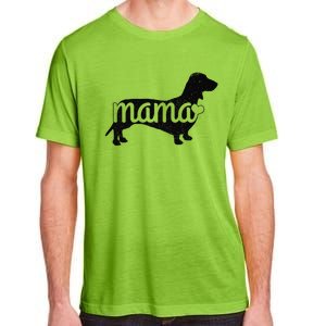 Dachshund Mama Wiener Dog Doxie Mom Funny Cute Gift (1) Adult ChromaSoft Performance T-Shirt