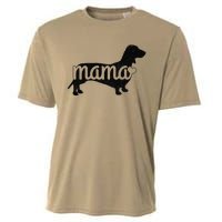 Dachshund Mama Wiener Dog Doxie Mom Funny Cute Gift (1) Cooling Performance Crew T-Shirt