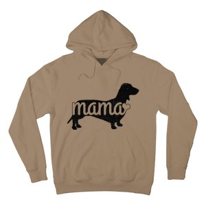 Dachshund Mama Wiener Dog Doxie Mom Funny Cute Gift (1) Hoodie