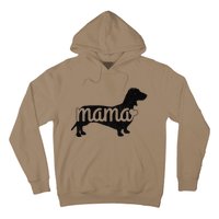 Dachshund Mama Wiener Dog Doxie Mom Funny Cute Gift (1) Hoodie