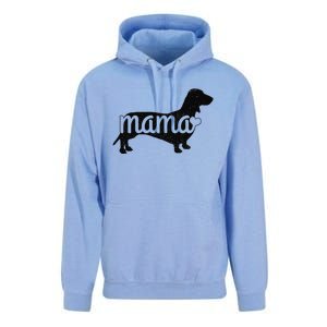 Dachshund Mama Wiener Dog Doxie Mom Funny Cute Gift (1) Unisex Surf Hoodie