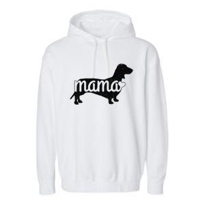 Dachshund Mama Wiener Dog Doxie Mom Funny Cute Gift (1) Garment-Dyed Fleece Hoodie