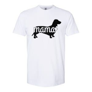 Dachshund Mama Wiener Dog Doxie Mom Funny Cute Gift (1) Softstyle CVC T-Shirt