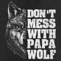 DonT Mess With Papa Wolf Dad For FatherS Day Adult Drive Performance Visor