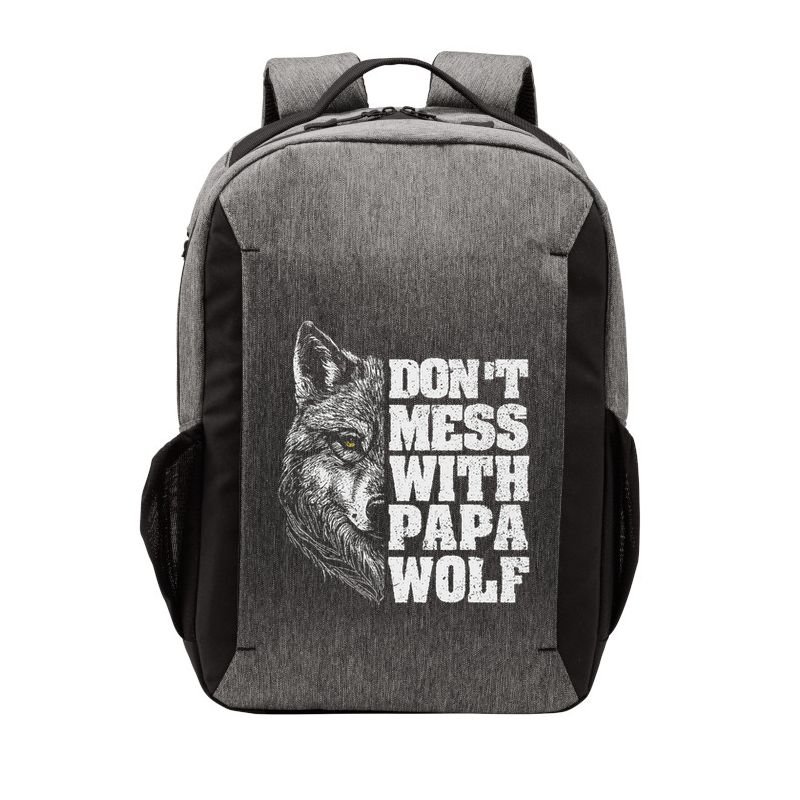 DonT Mess With Papa Wolf Dad For FatherS Day Vector Backpack