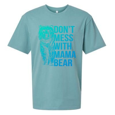 Dont Mess With Mama Bear Cute Gift Sueded Cloud Jersey T-Shirt