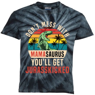 DON’T MESS WITH MAMASAURUS Kids Tie-Dye T-Shirt