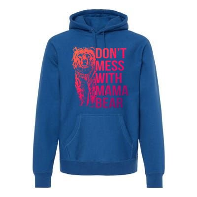 Dont Mess With Mama Bear Cute Gift Premium Hoodie