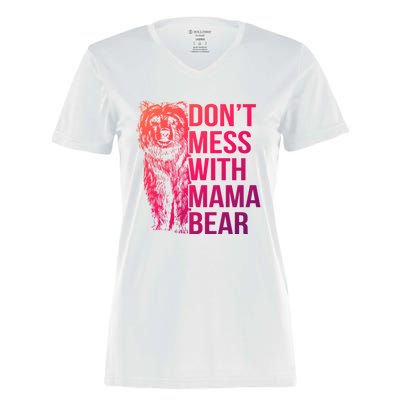 Dont Mess With Mama Bear Cute Gift Women's Momentum V-Neck T-Shirt