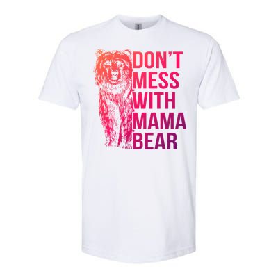 Dont Mess With Mama Bear Cute Gift Softstyle CVC T-Shirt