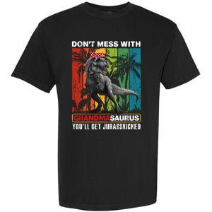 Dont Mess With Papasaurus Youll Get Jurasskicked Garment-Dyed Heavyweight T-Shirt