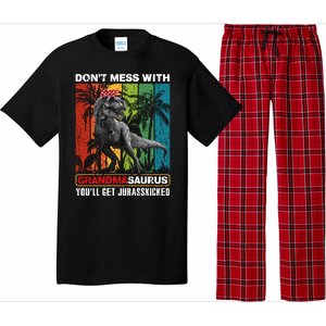 Dont Mess With Papasaurus Youll Get Jurasskicked Pajama Set