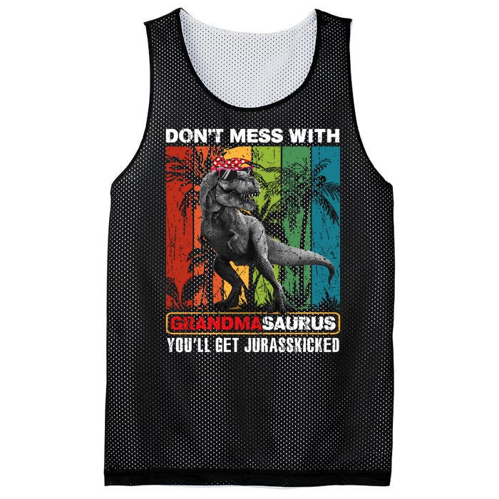 Dont Mess With Papasaurus Youll Get Jurasskicked Mesh Reversible Basketball Jersey Tank