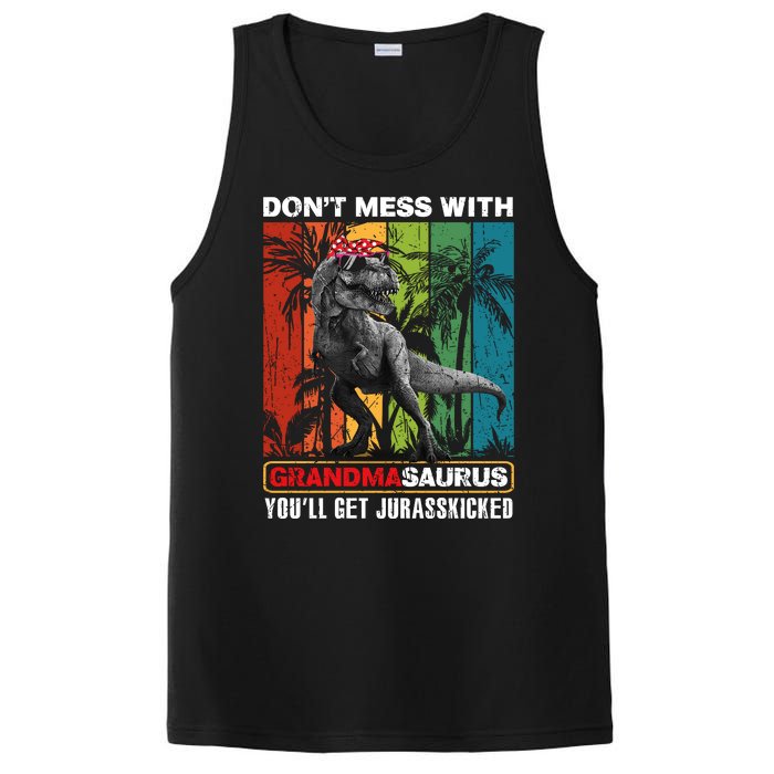 Dont Mess With Papasaurus Youll Get Jurasskicked PosiCharge Competitor Tank