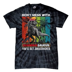 Dont Mess With Papasaurus Youll Get Jurasskicked Tie-Dye T-Shirt