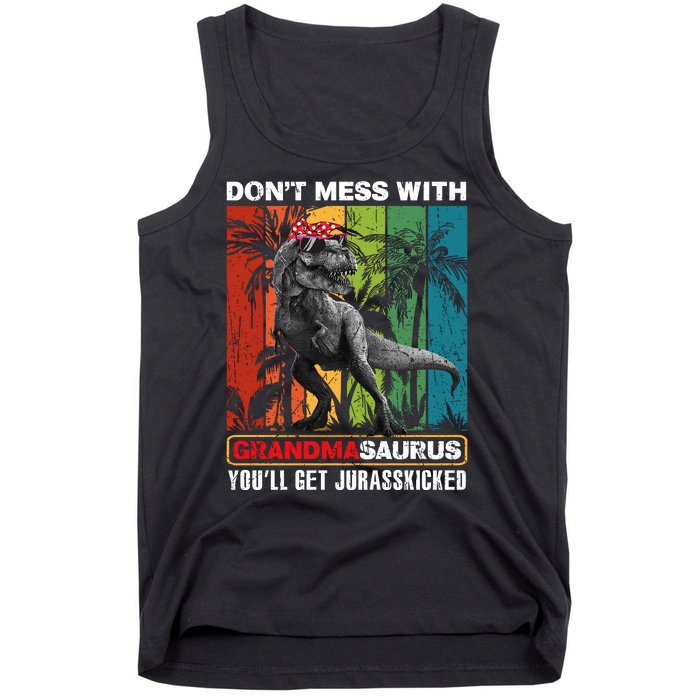 Dont Mess With Papasaurus Youll Get Jurasskicked Tank Top