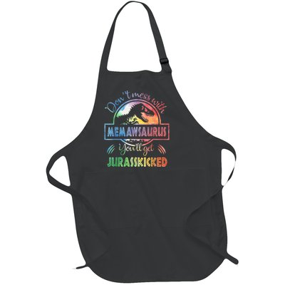 Don't Mess With MemawSAURUS You'll Get Jurasskicked Full-Length Apron With Pockets