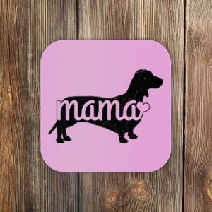 Dachshund Mama Wiener Dog Doxie Mom Funny Cute Gift Coaster