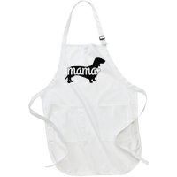 Dachshund Mama Wiener Dog Doxie Mom Funny Cute Gift Full-Length Apron With Pockets