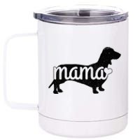 Dachshund Mama Wiener Dog Doxie Mom Funny Cute Gift 12 oz Stainless Steel Tumbler Cup