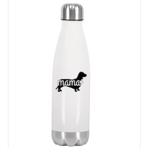 Dachshund Mama Wiener Dog Doxie Mom Funny Cute Gift Stainless Steel Insulated Water Bottle