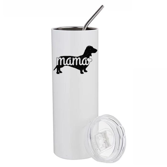 Dachshund Mama Wiener Dog Doxie Mom Funny Cute Gift Stainless Steel Tumbler