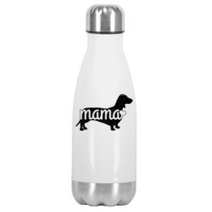 Dachshund Mama Wiener Dog Doxie Mom Funny Cute Gift Stainless Steel Insulated Water Bottle