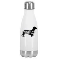 Dachshund Mama Wiener Dog Doxie Mom Funny Cute Gift Stainless Steel Insulated Water Bottle