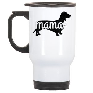 Dachshund Mama Wiener Dog Doxie Mom Funny Cute Gift Stainless Steel Travel Mug