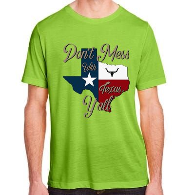 Dont Mess With Vintage Texas Pride Longhorn Lone Star State Adult ChromaSoft Performance T-Shirt