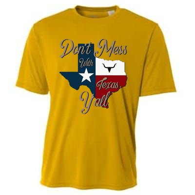 Dont Mess With Vintage Texas Pride Longhorn Lone Star State Cooling Performance Crew T-Shirt