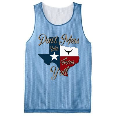 Dont Mess With Vintage Texas Pride Longhorn Lone Star State Mesh Reversible Basketball Jersey Tank