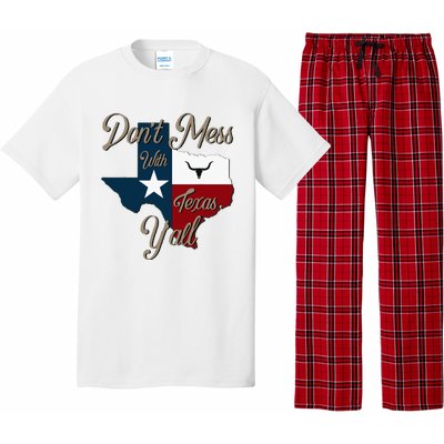 Dont Mess With Vintage Texas Pride Longhorn Lone Star State Pajama Set